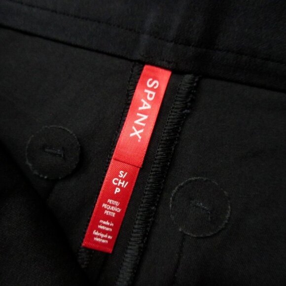 NWT SPANX 20365Q Polished Ankle Slim in Black Pull-on Shaping Crop Pants S - Picture 4 of 6